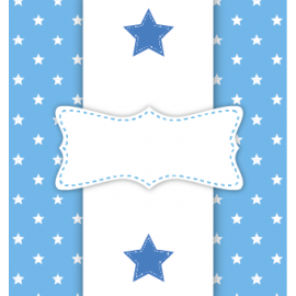 BIAŁO-NIEBIESKA RAMKA