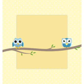 NIEBIESKIE SÓWKI NA GAŁĄZCE