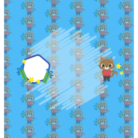 Urodzinowy kotek grafika i tekst