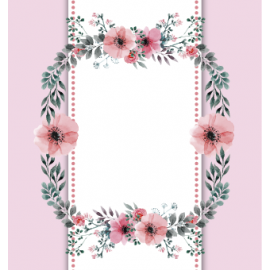 Różowe kwiatowe gałązki