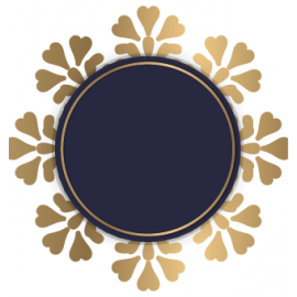 Złoto-czarny okrąg