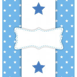 BIAŁO-NIEBIESKA RAMKA