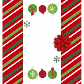 Zielone i czerwone bombki