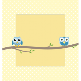 NIEBIESKIE SÓWKI NA GAŁĄZCE