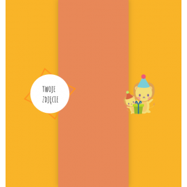 Urodzinowe misie z grafiką i tekstem