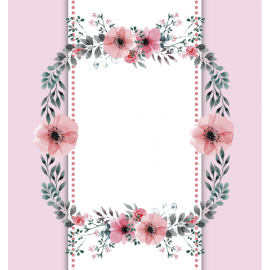 Różowe kwiatowe gałązki