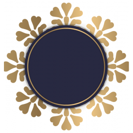 Złoto-czarny okrąg