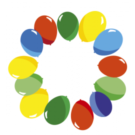 OKRĄG KOLOROWYCH BALONIKÓW