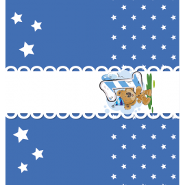 NIEBIESKI MIŚ 1 URODZINKI