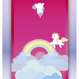 JEDNOROŻEC W CHMURACH