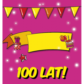 URODZINOWE 100 LAT Z TORTEM